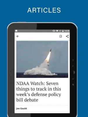 Defense News android App screenshot 1